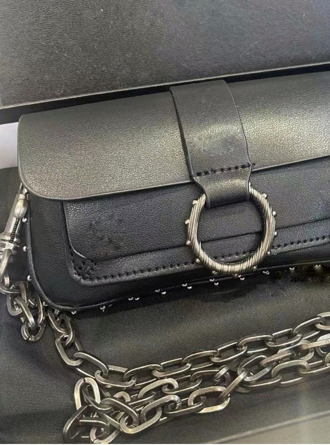 Bolso hombro metalizado